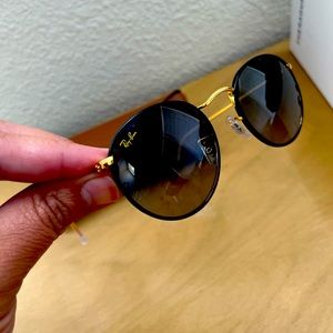 Raybans black and gold!